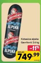 Kobasica alpska Gavrilović