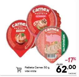Pašteta Carnex 50 g