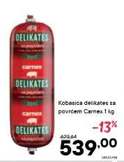Kobasica delikatesa sa povrćem Carnex 1 kg