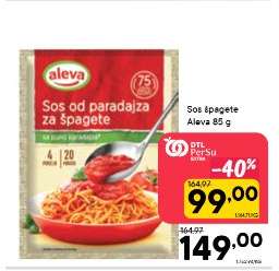 Sos špagete Aleva 85 g