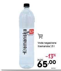 Voda negazirana Kremanska 1.5 l