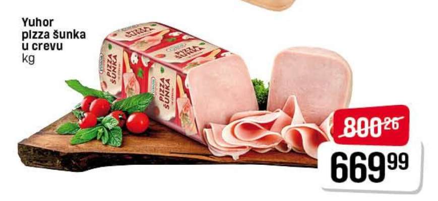 Yuhor pizza šunka u crevu