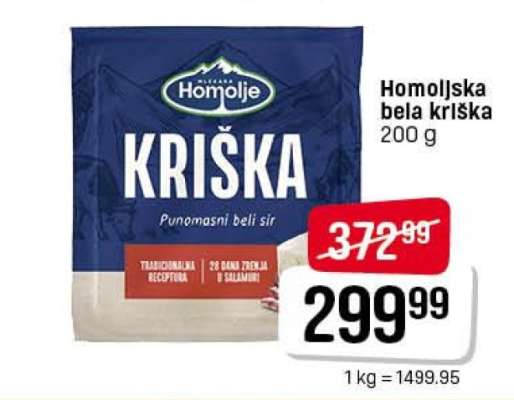Homoljska bela kriška