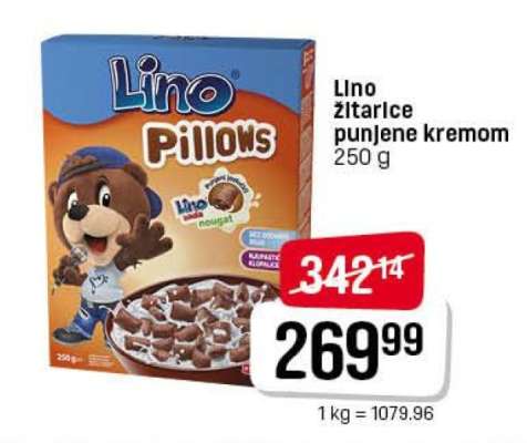 Lino žitarice punjene kremom 250 g