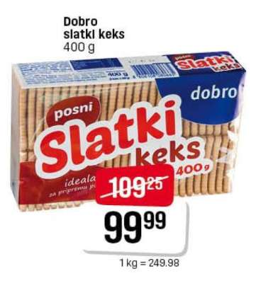 Dobro slatki keks