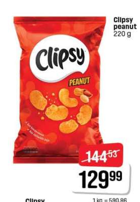 Clipsy peanut 220 g