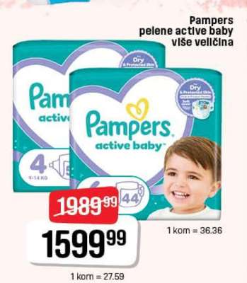 Pampers pelene active baby