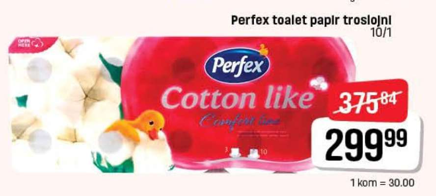 Perfex toilet paper three-ply 10/1