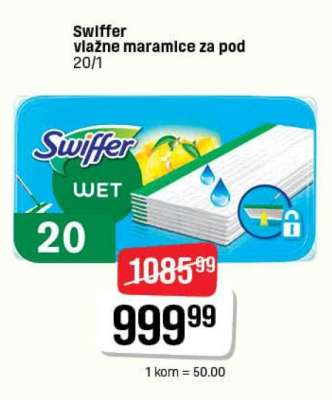 SWIFFER vlažne maramice za pod