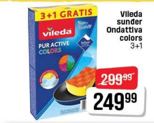 Vileda sunder Ondattlva colors 3+1