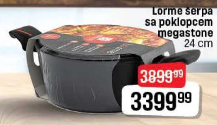 Lorme serpa sa poklopcem megastone 24 cm