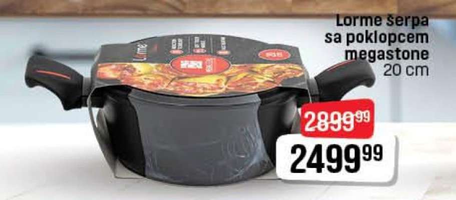 Lorme Šerpa sa poklopcem megastone 20 cm