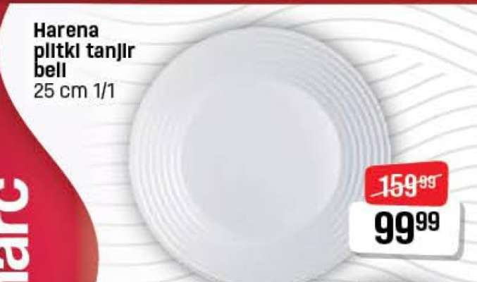 Harena plitki tanjir bell