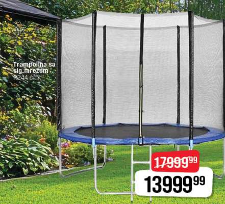 Trampolina sa sigurnosnom mrežom