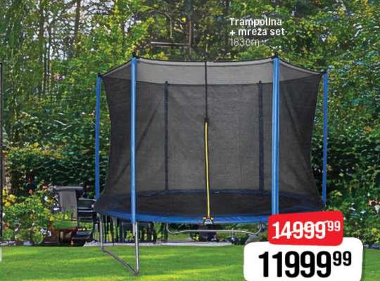 Trampolína + mreža set