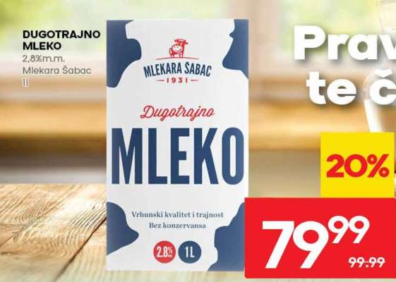 DUGOTRAJNO MLEKO