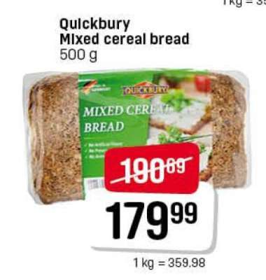 Quickbury Mixed Cereal Bread