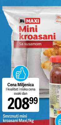 Smrznuti mini kroasani Maxi 1kg