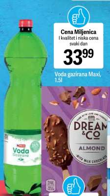 Voda gazirana Maxi, 1.5l