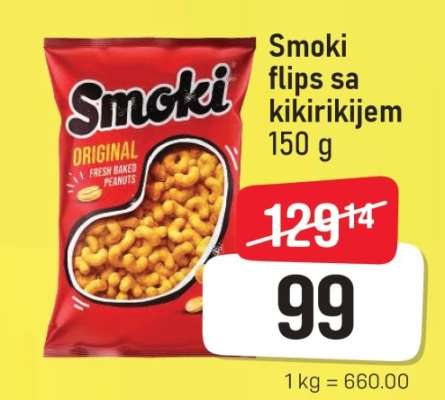 Smoki flips sa kikirikijem 150 g