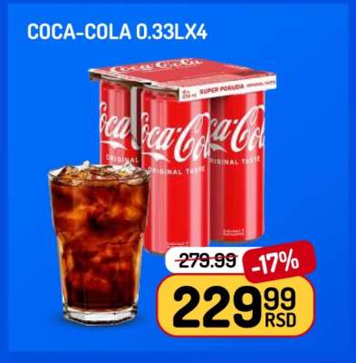 Coca-Cola 0,33l x 4