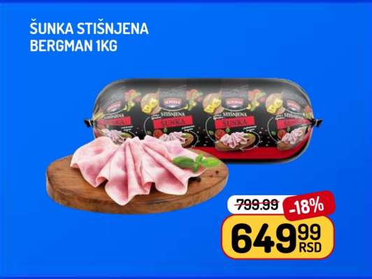 ŠUNKA STIŠNJENA BERGMAN 1kg