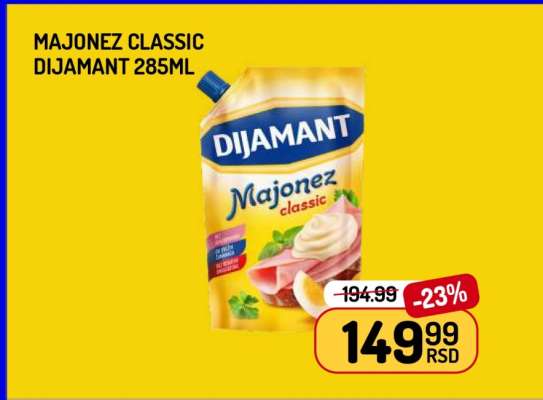MAJONEZ CLASSIC DIJAMANT 285ml