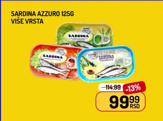 Sardina Azzuro 125g