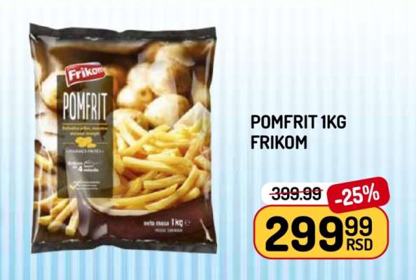 Pomfrit 1kg Frikom