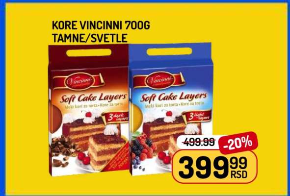 Kore Vincinni 700g Tamne/Svetle