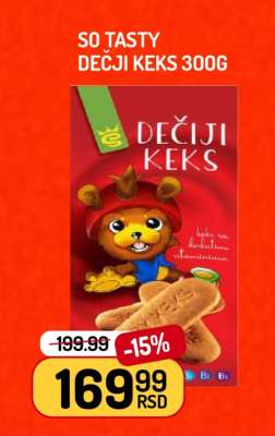 SO TASTY DEČJI KEKS 300g