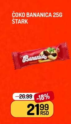 Čoko Bananica 25g Štark