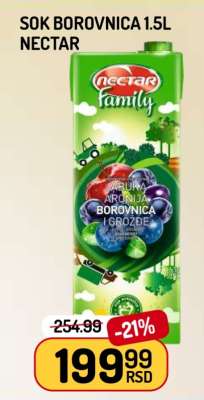 Sok Borovnica 1.5L Nectar