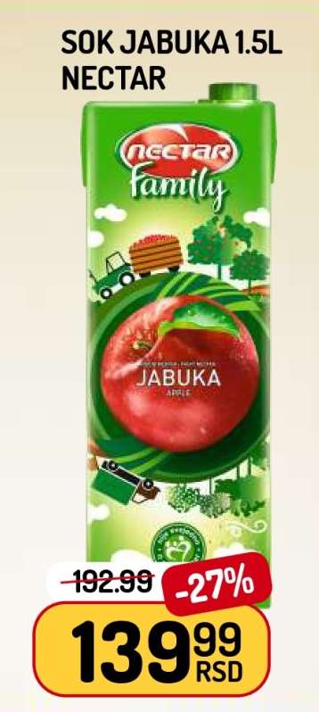 Sok Jabuka 1.5L Nectar