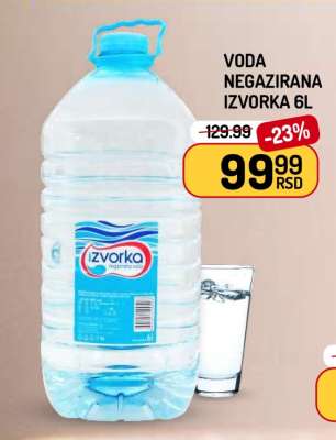 Voda negazirana Izvorka 6l