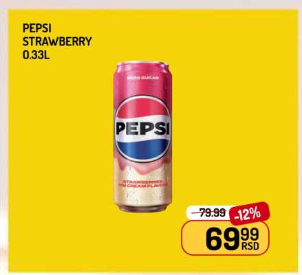 PEPSI STRAWBERRY 0.33L