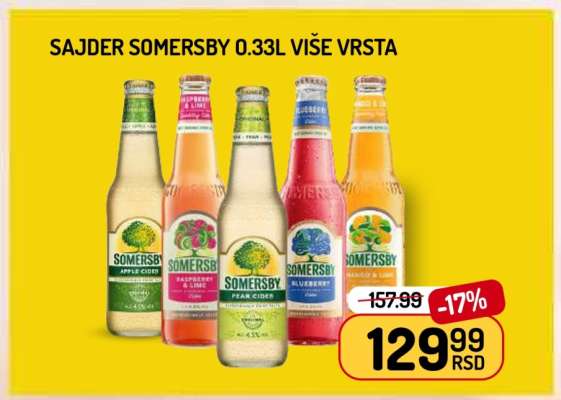 SAJDER, SOMERSBY 0,33l VISE VRSTA