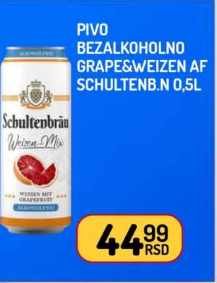 Pivo bezalkoholno Grape&Weizen AF Schultenb.n 0.5L
