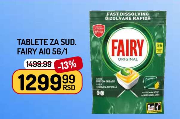 TABLETE ZA SUD. FAIRY AIO 56/1