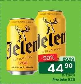 Pivo Jelen 0.33l