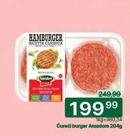 Ćureći burger Amadore 204g