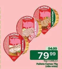 Pašteta Carnex 75g