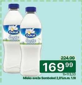 Mleko sveže Somboled 2,8% m.m. 1,5l