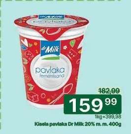 Kisela pavlaka Dr Milk 20% m.m. 400g