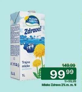 Mleko Zdravo 2% m. m.