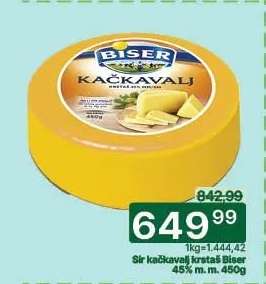 Sir kačkavalj Krstaš Biser