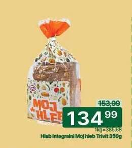 Hleb integralni moj hleb Trivit 350g