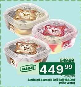Sladoled 4 amore Baš Baš 1650ml