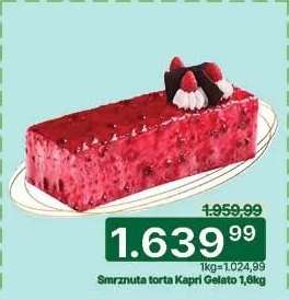 Smrznuta torta Kapri Gelato 1,6kg