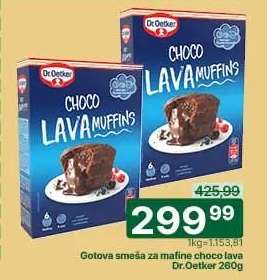 Gotova smeša za mafine choco lava Dr.Oetker 260g